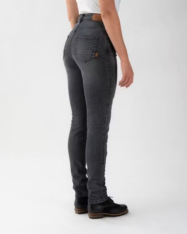 ROKKERTECH High Waist Dame Grå L32 Rokker