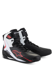 Alpinestars Faster-4 MC Sko Sort/Hvid/Rød