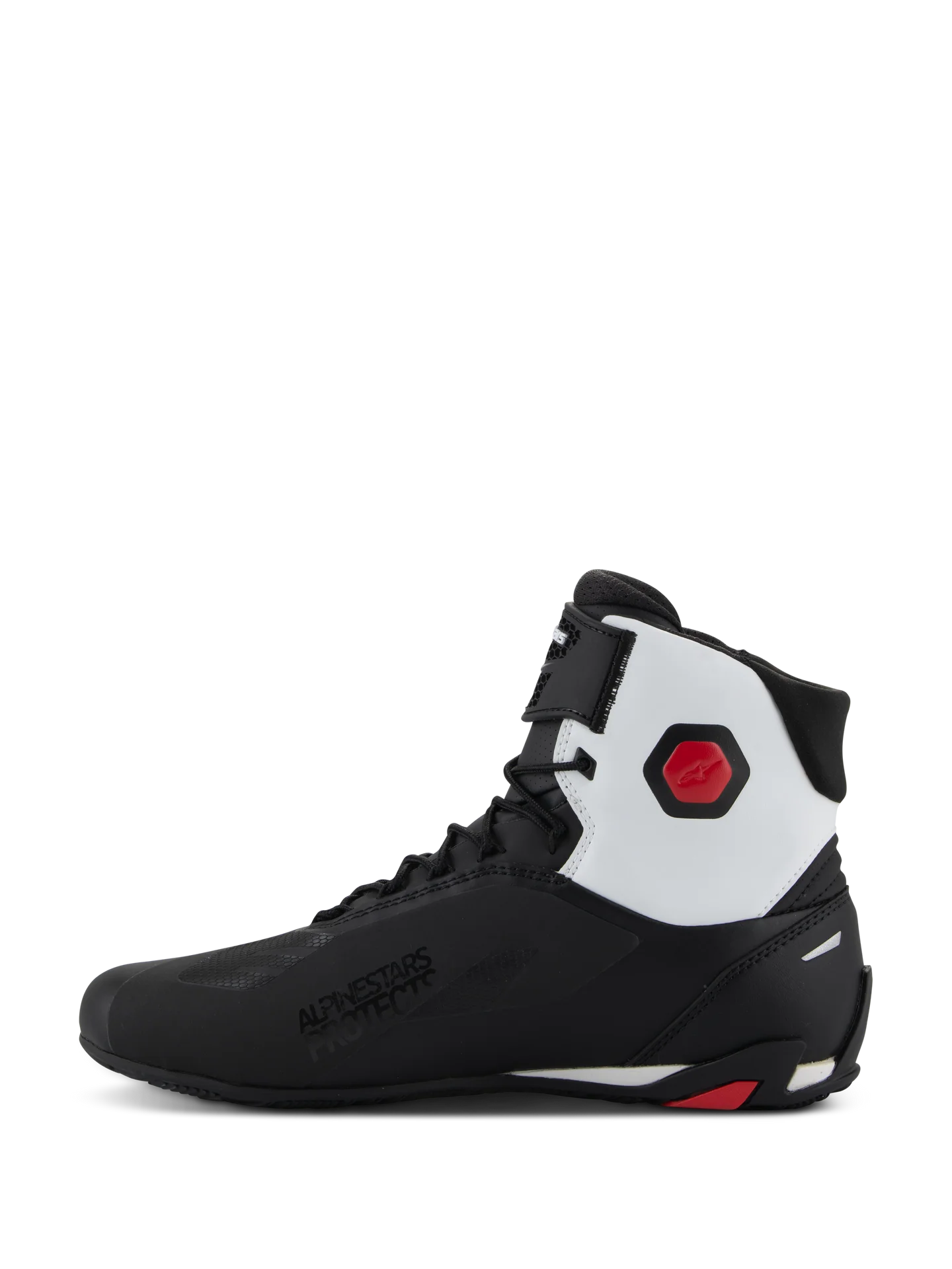 Alpinestars Faster-4 MC Sko Sort/Hvid/Rød