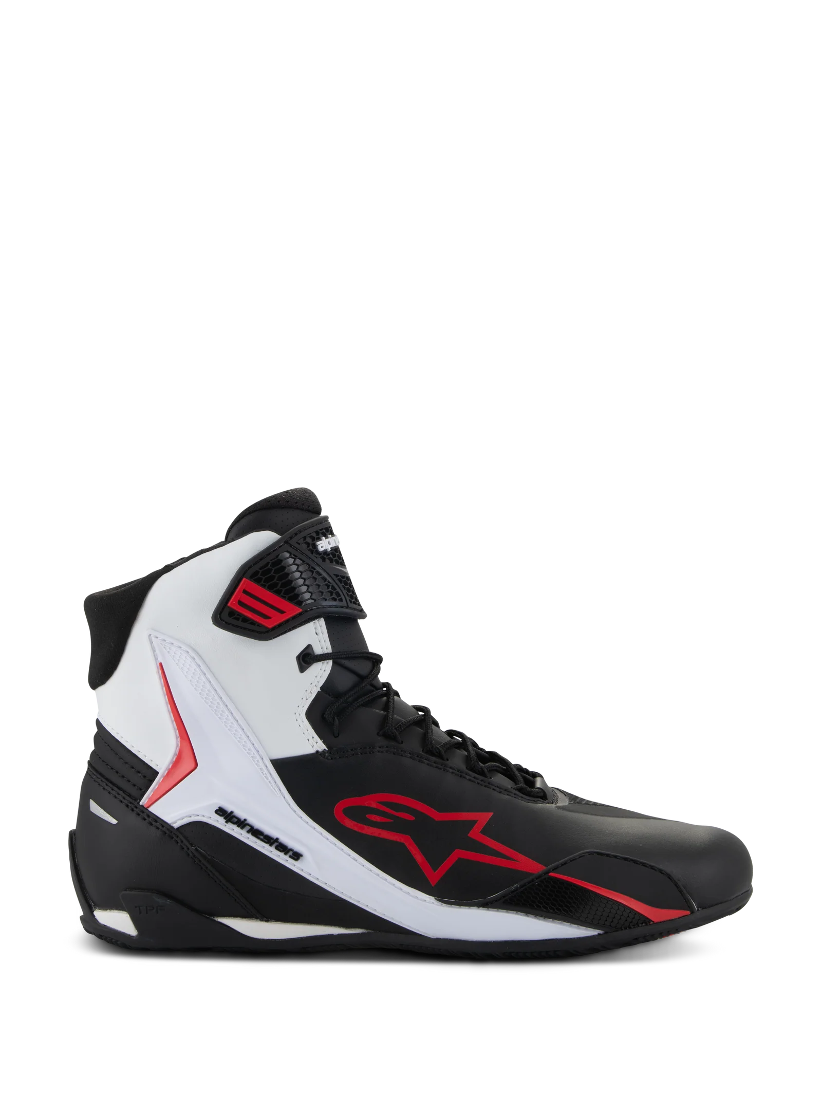 Alpinestars Faster-4 MC Sko Sort/Hvid/Rød