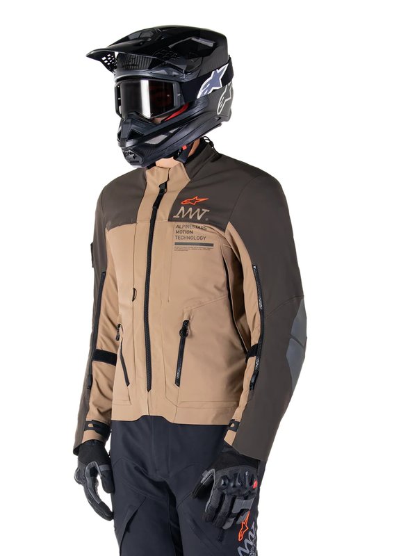 Alpinestars AMT-8 Stretch Drystar XF MC Jakke Brun