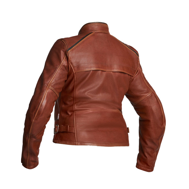 HALVARSSONS Læder Jakke Nyvall Dame Brun Halvarssons