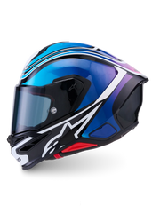 Alpinestars Supertech R7 Zeal Design Blå Pink MC Hjelm