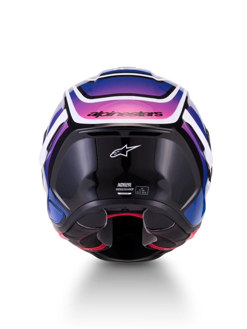 Alpinestars Supertech R7 Zeal Design Blå Pink MC Hjelm