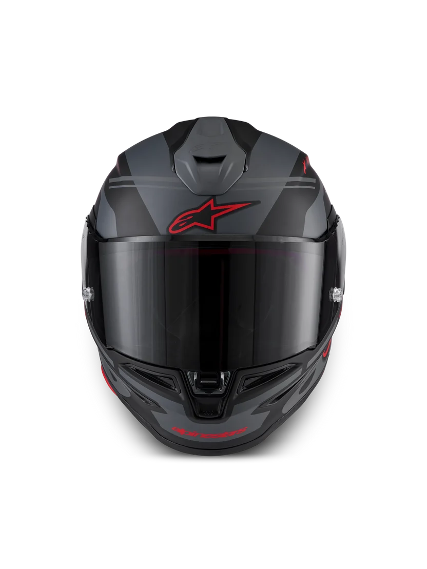 Alpinestars Supertech R7 Core Design Sort Grå MC Hjelm