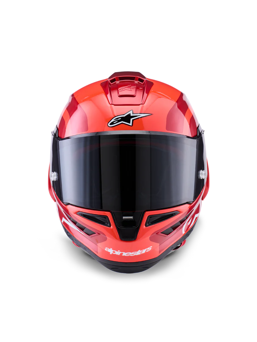 Alpinestars Supertech S-R10 Hjelm Arius Sort/Hvid/Duo Rød