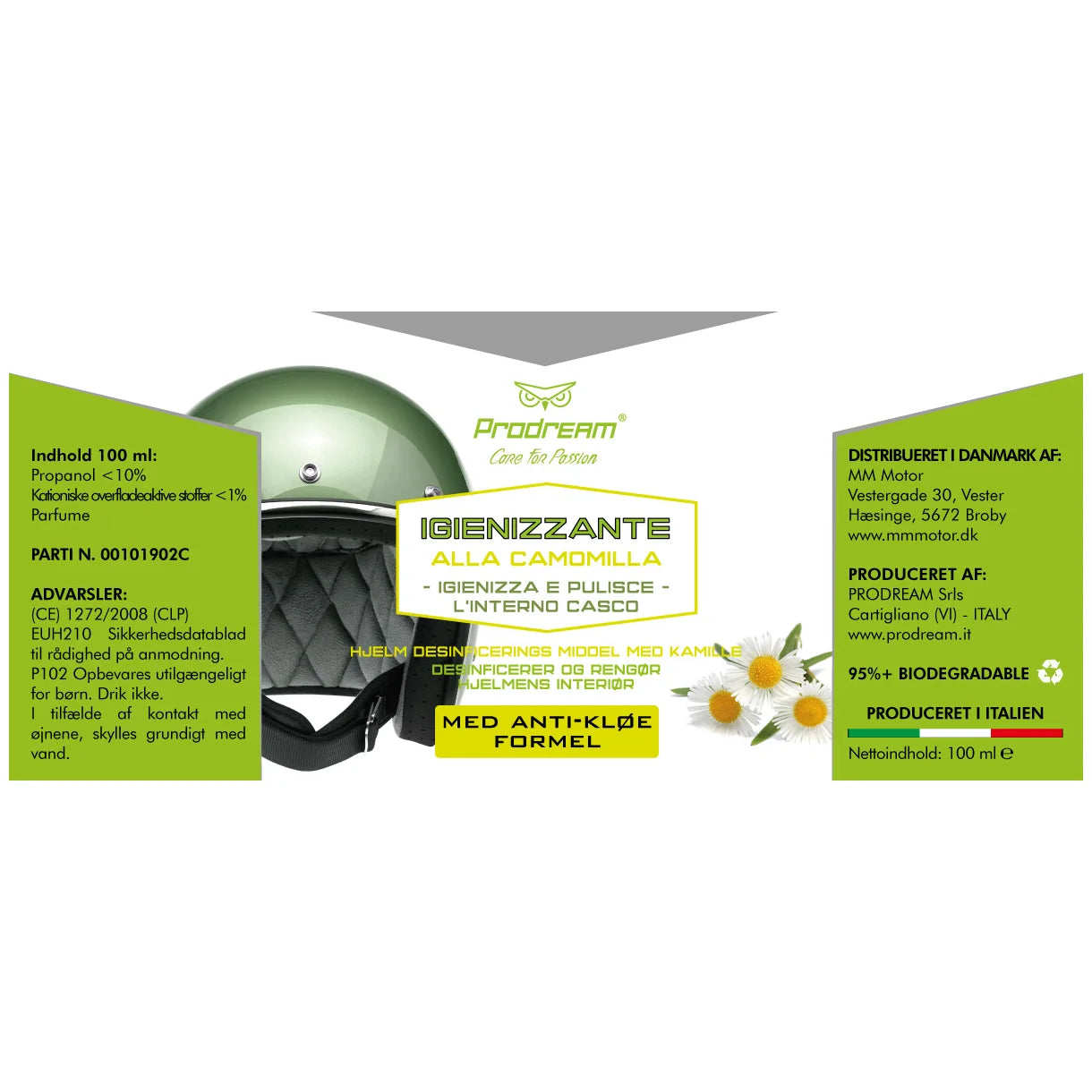 ProDream Antibakteriel Hjelmrens – 100 ml ProDream