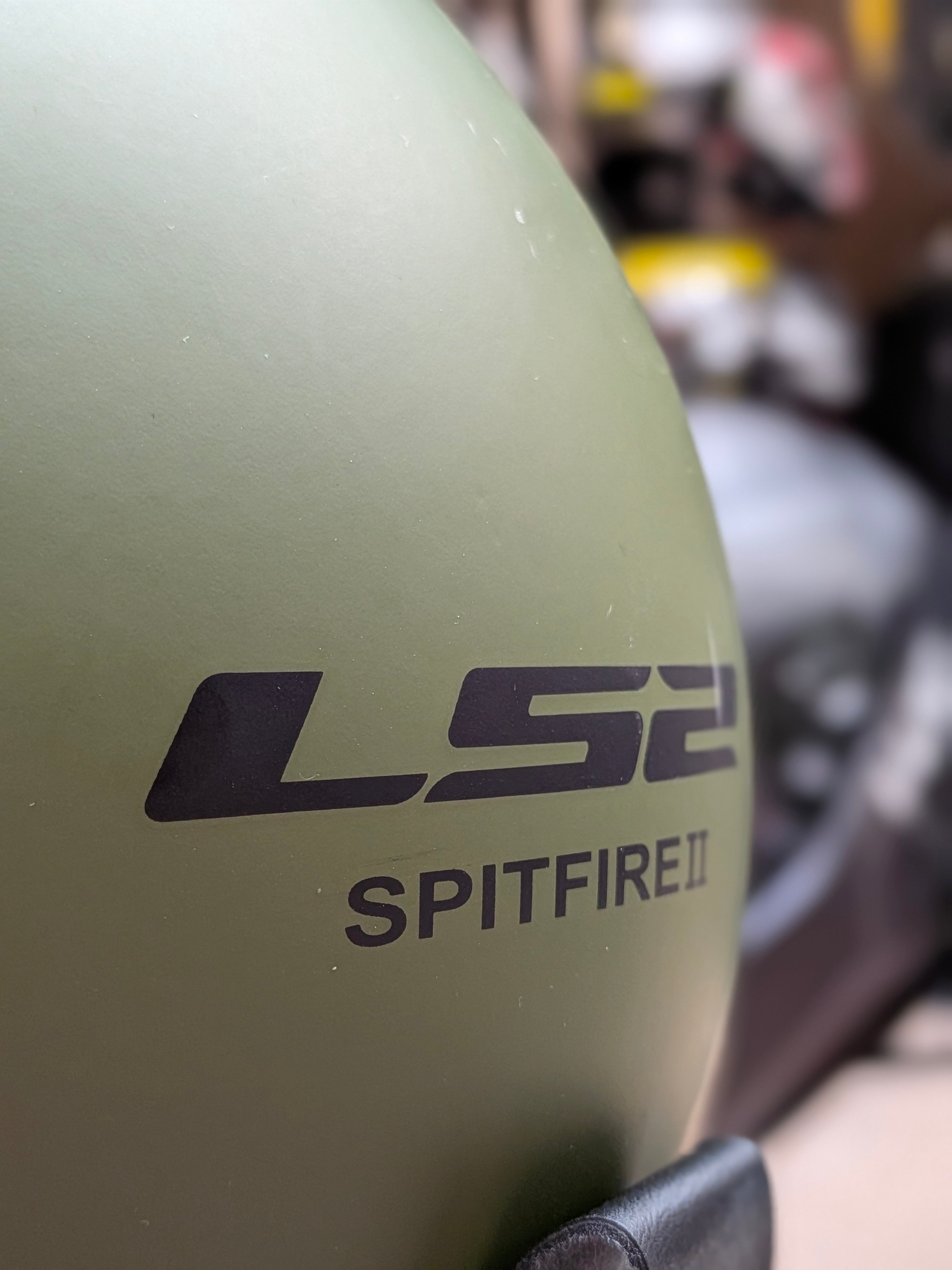 LS2 Spitfire II Pilot Retro Grøn