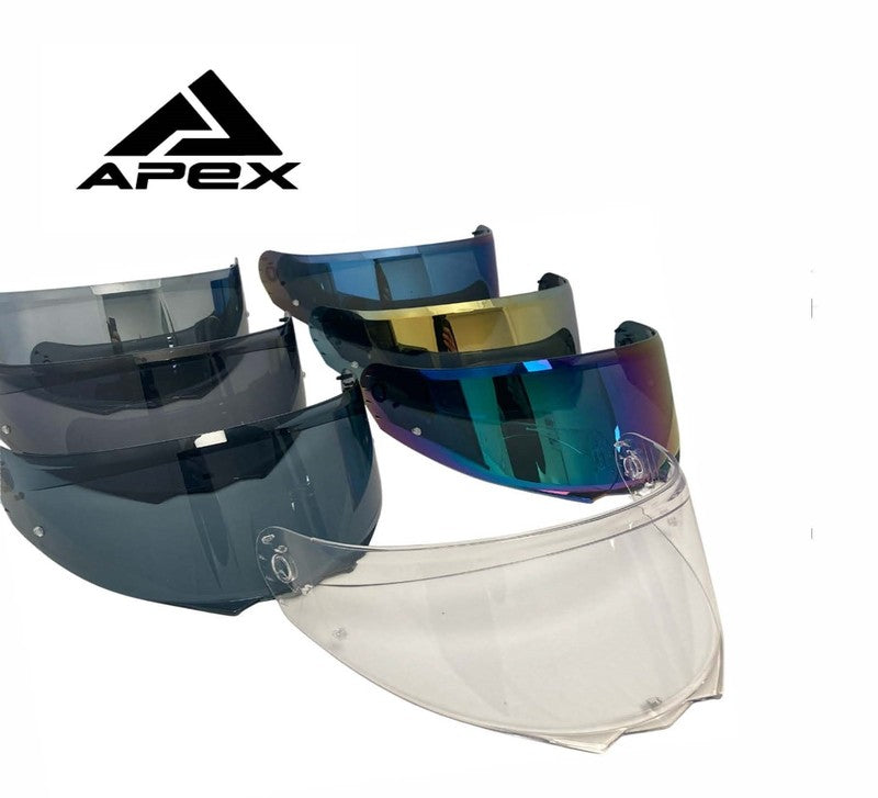 APEX MC500 Visir Dark Smoke – Pinlock Ready APEX