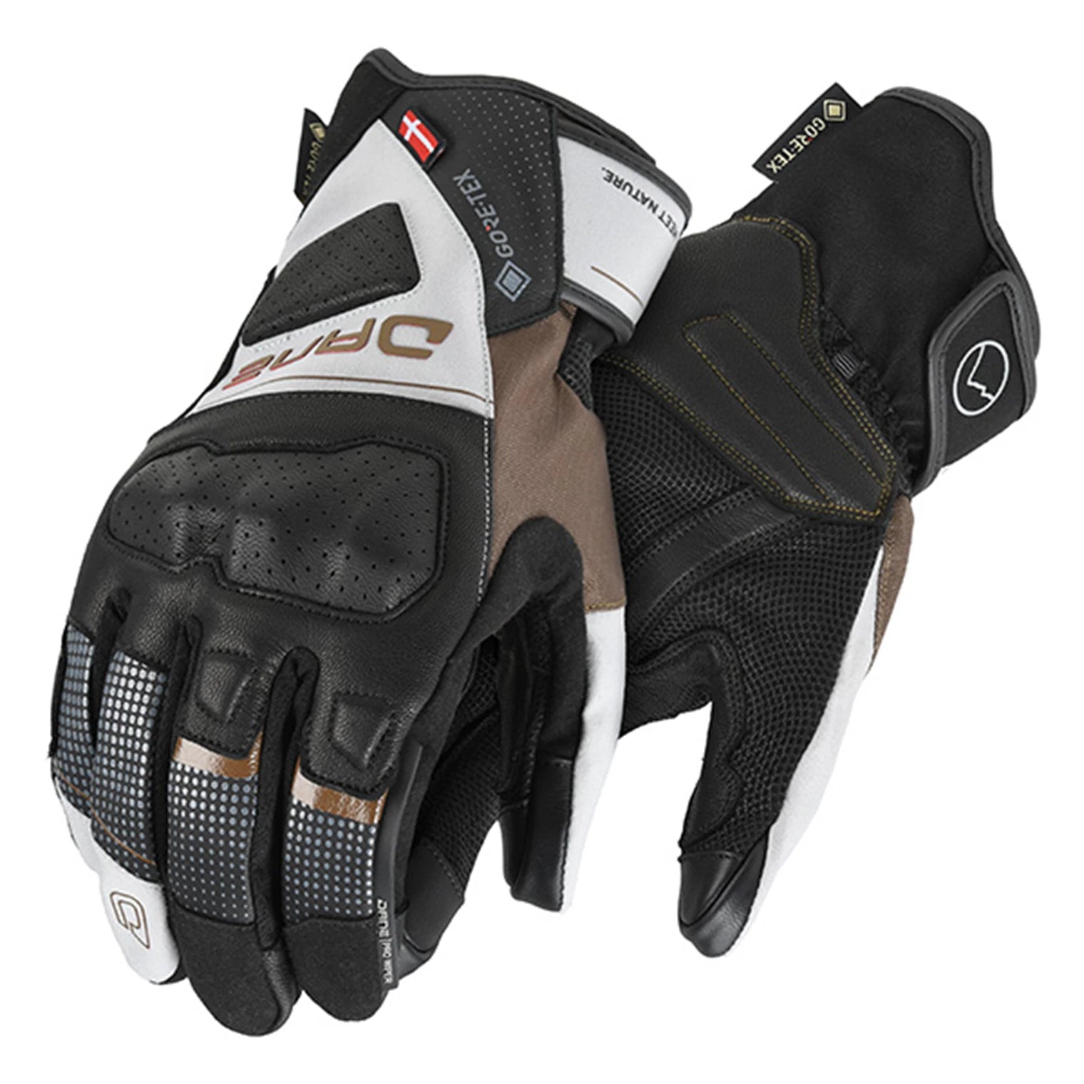 Dane Eskil Gore-tex MC Handske Brun