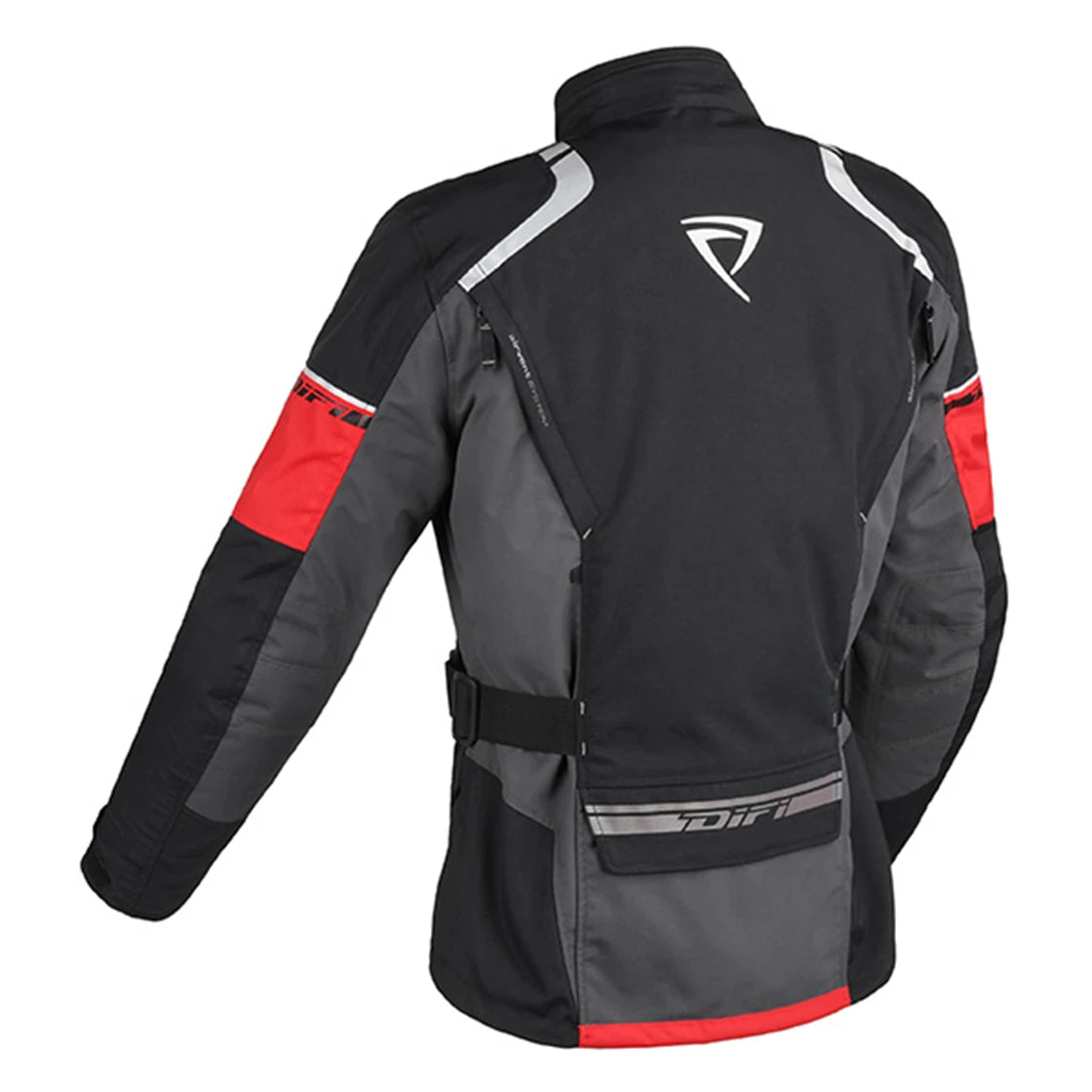 DIFI Dame Jakke NAVIGATOR AEROTEX SORT/GRÅ/RØD DIFI