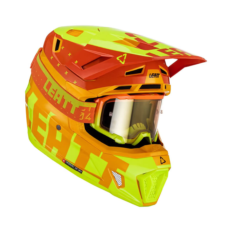 Leatt Moto 7.5 V23 Crosshjelm + Goggles – Citrus