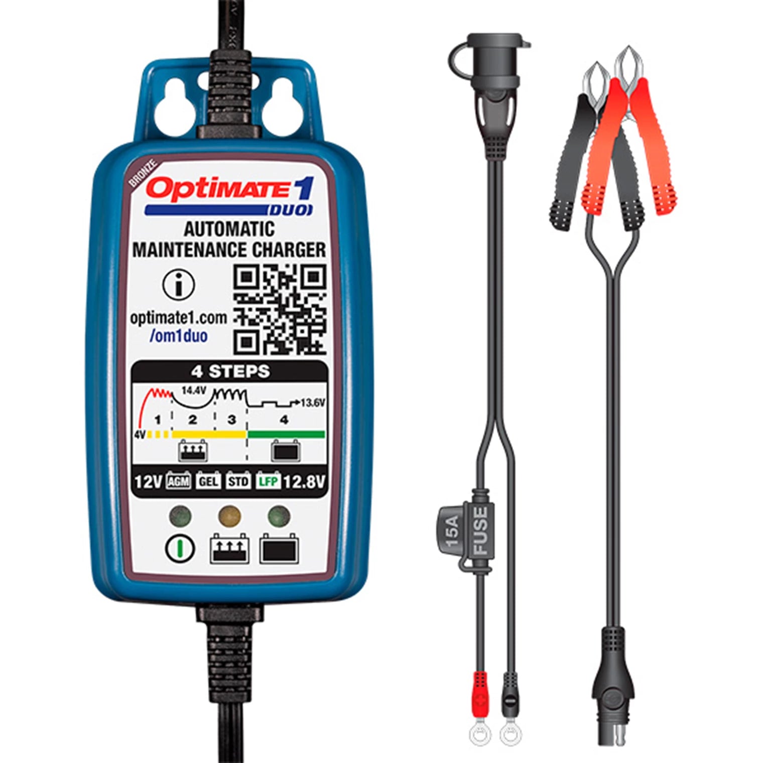 Optimate 1 Duo Lader (Også Lithium) TM402-D