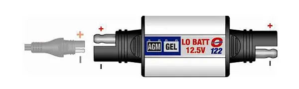 O122Batteri indikator SAE til SAE <12