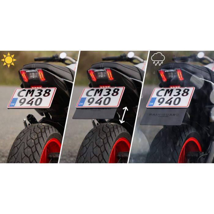 RainGuard Regnbeskyttelse til Nummerpladeholdere